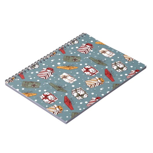 kerstcadeaupatroon notitieboek (Linkerzijde)