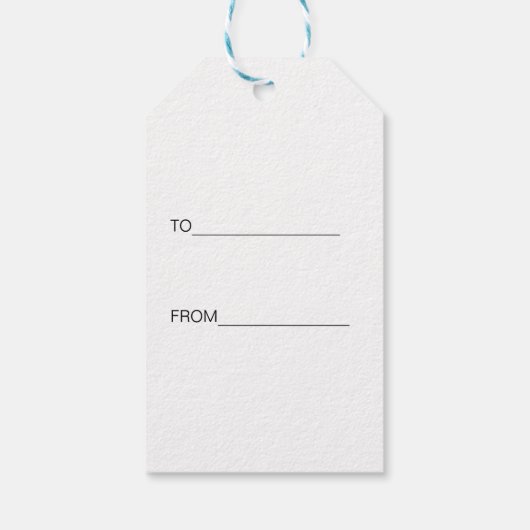 Kerstcadeaupatroon Santa White Elephant Cadeaulabel (Achterkant)