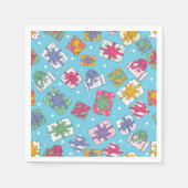 kerstcadeaupatroon servetten (Voorkant)