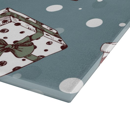 kerstcadeaupatroon snijplank (Hoek)