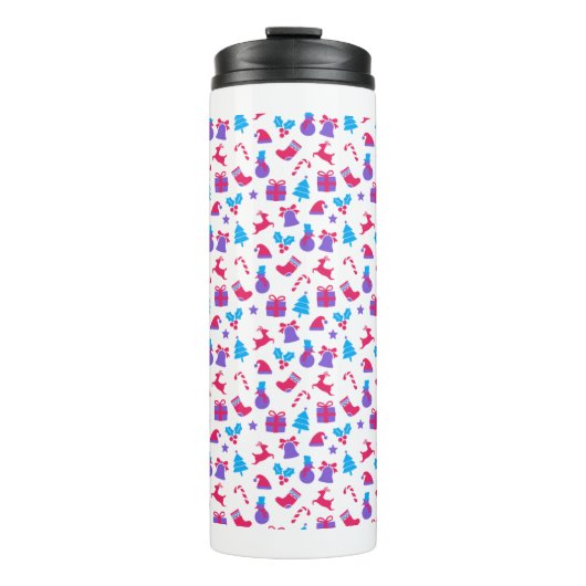 kerstcadeaupatroon thermosbeker (Voorkant)