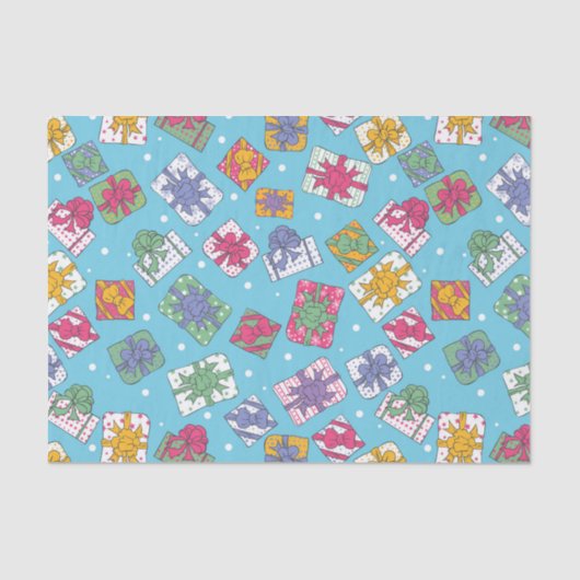 kerstcadeaupatroon tissuepapier (Voorkant)