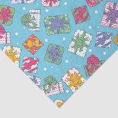 kerstcadeaupatroon tissuepapier (Detail)