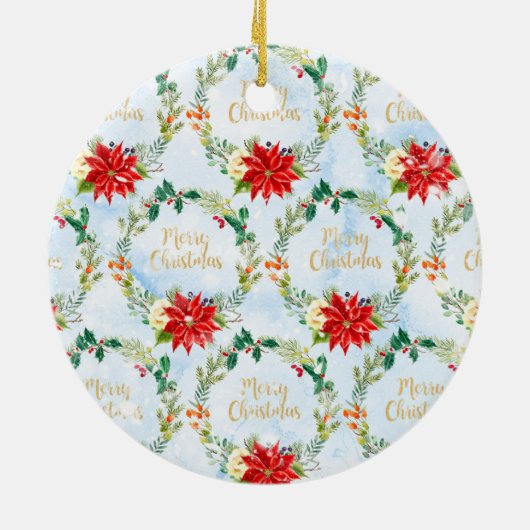 kerstcadeaupatroon voor decorta-kerstcadeaupatroon keramisch ornament (Achterkant)