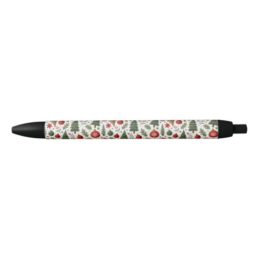 kerstcadeaupen zwarte inkt pen (Voorkant)