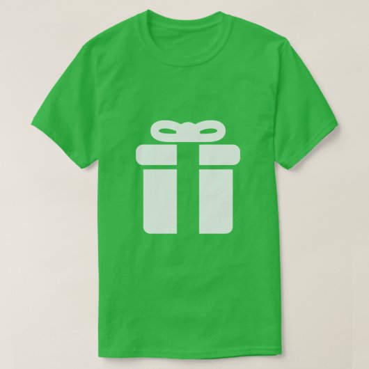 kerstcadeaupictogram t-shirt (Design voorkant)
