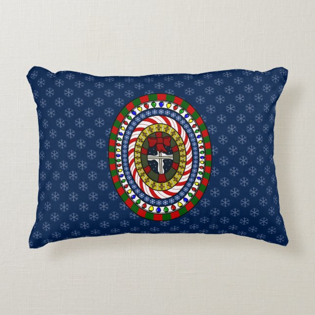 Kerstcadeaupiloot afspelen decoratief kussen (Voorkant)