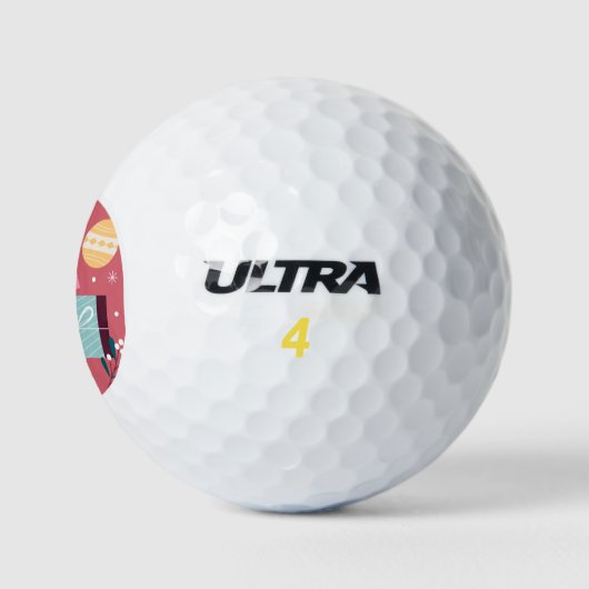 Kerstcadeaus 2 golfballen (Logo)