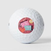 Kerstcadeaus 2 golfballen (Voorkant)