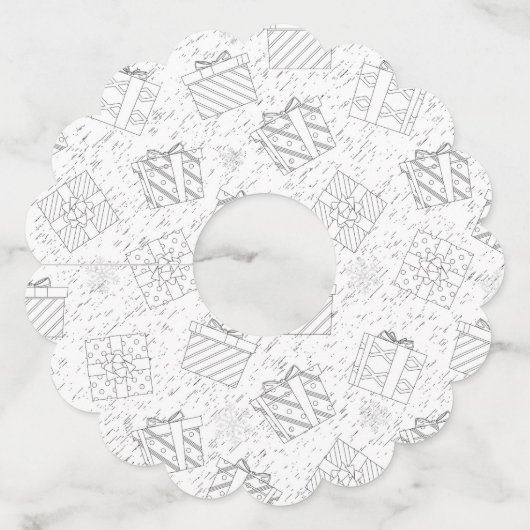 kerstcadeaus 3 wijnglaslabel (Voorkant)