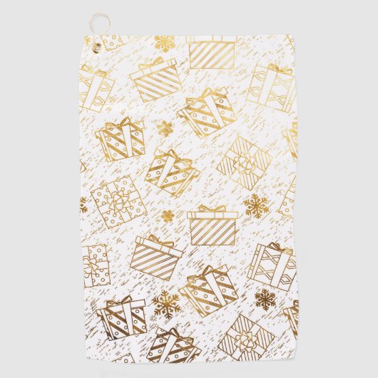 kerstcadeaus 4 golfhanddoek (Voorkant)