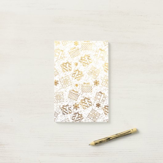 kerstcadeaus 4 post-it® notes (Op bureau)