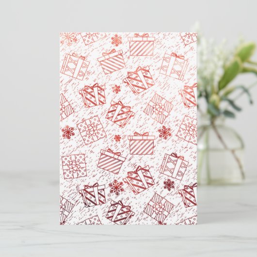 kerstcadeaus 5 bedankkaart (Staand voorkant)