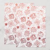 kerstcadeaus 5 bedankkaart (Voorkant / Achterkant)