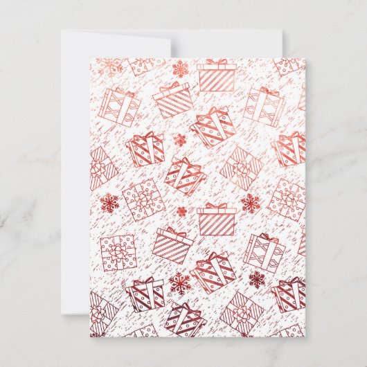 Kerstcadeaus 5 notitiekaartje (Voorkant)