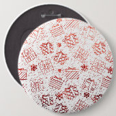 kerstcadeaus 5 ronde button 6,0 cm (Voorkant /achterkant)
