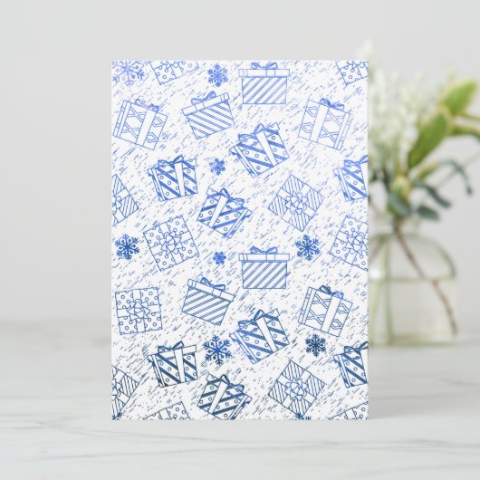 Kerstcadeaus 6 bedankkaart (Staand voorkant)