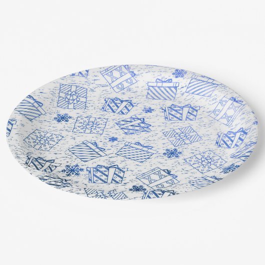 kerstcadeaus 6 papieren bordje (Gekanteld)