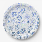 kerstcadeaus 6 papieren bordje (Voorkant)