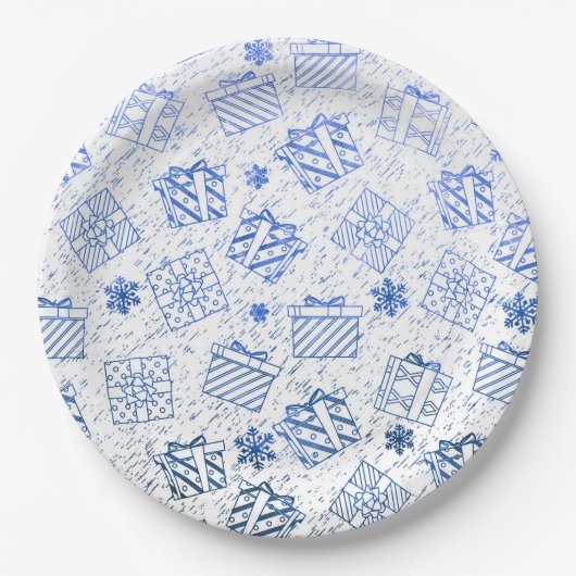 kerstcadeaus 6 papieren bordje (Voorkant)