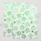 kerstcadeaus 7 bedankkaart (Voorkant / Achterkant)