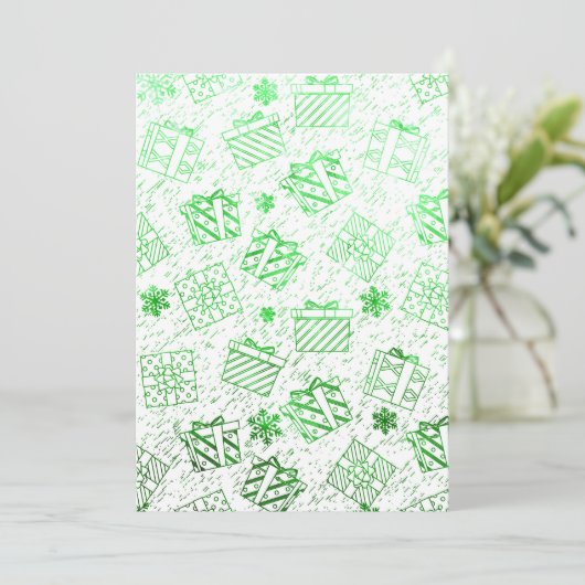 Kerstcadeaus 7 kaart (Staand voorkant)