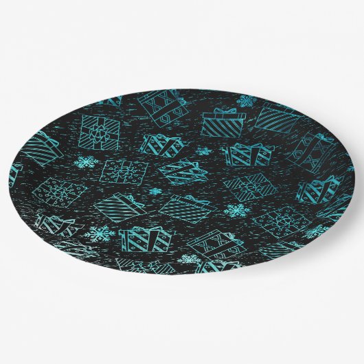 kerstcadeaus 9 papieren bordje (Gekanteld)