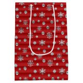 kerstcadeaus Aangepaste kerstcadeautassen Medium Cadeauzakje (Achterkant)