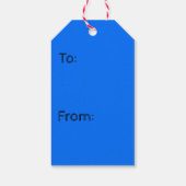 kerstcadeaus Angels Blue Hearts Cadeaulabel (Achterkant)