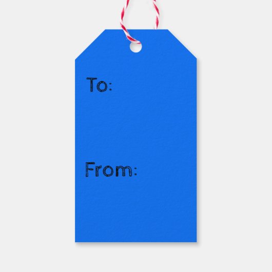 kerstcadeaus Angels Blue Hearts Cadeaulabel (Achterkant)