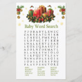 Kerstcadeaus Baby shower Word Search Game (Voorkant)
