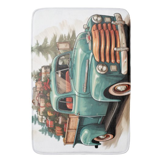 kerstcadeaus badmat (Voorkant Verticaal)