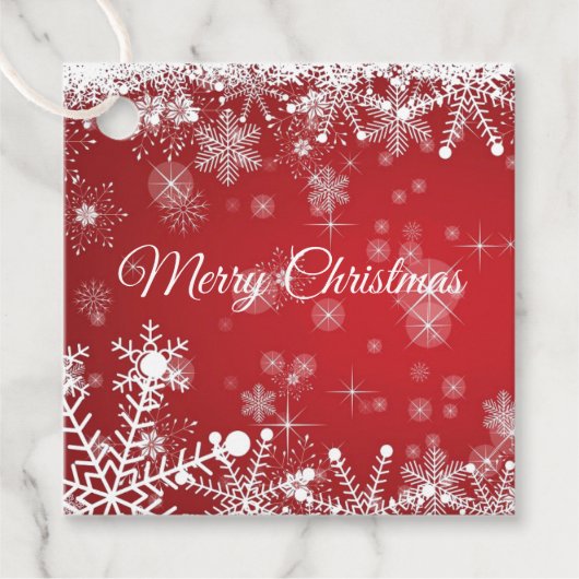 kerstcadeaus bedankjes labels (Voorkant)