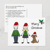 kerstcadeaus Briefkaart voor feestdagen (Voorkant / Achterkant)