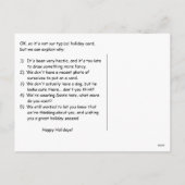 kerstcadeaus Briefkaart voor feestdagen (Achterkant)