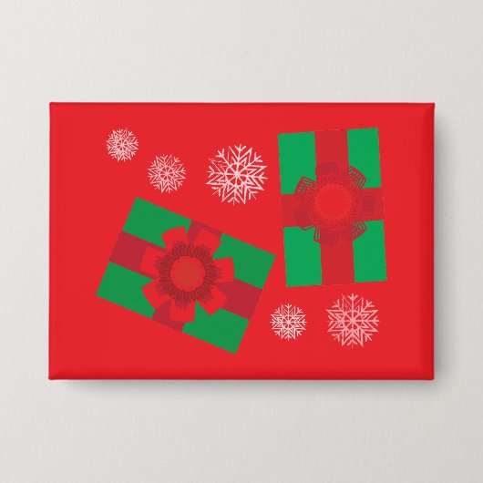 Kerstcadeaus Button (Voorkant)