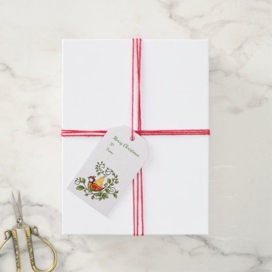 kerstcadeaus cadeaulabel (Met Touw)