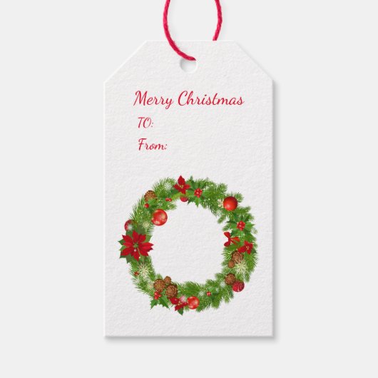 kerstcadeaus cadeaulabel (Voorkant)