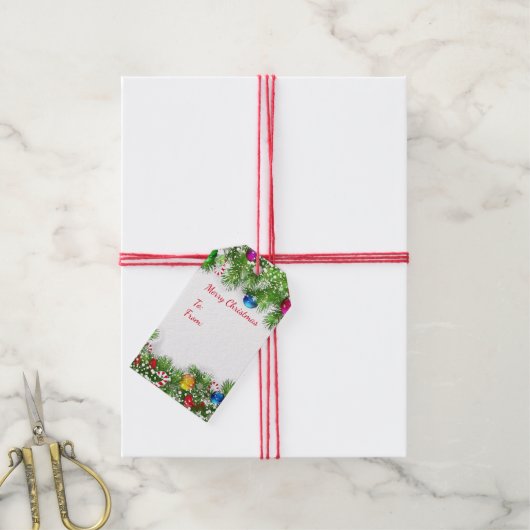 kerstcadeaus cadeaulabel (Met Touw)
