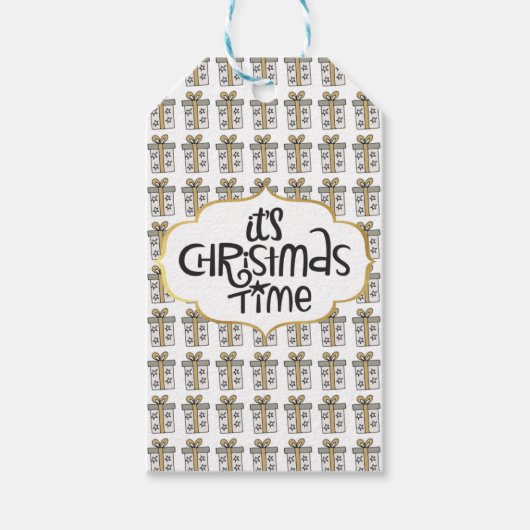 kerstcadeaus cadeaulabel (Voorkant)