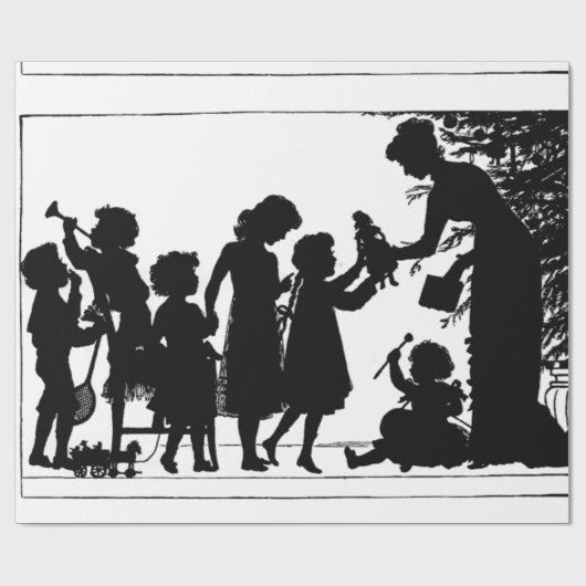 kerstcadeaus cadeaupapier (Vlak)