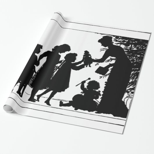 kerstcadeaus cadeaupapier (Uitgerold)