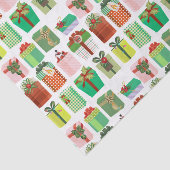 kerstcadeaus Cadeaus Patroon kleurrijk Tissuepapier (Detail)