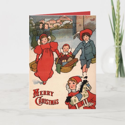 Kerstcadeaus Charles Robinson Vakantie Feestdagen Kaart (Voorkant)