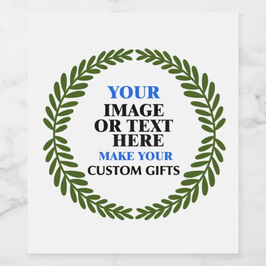 kerstcadeaus | Creëer uw unieke persoonlijke Wijn Etiket (Enkel label)