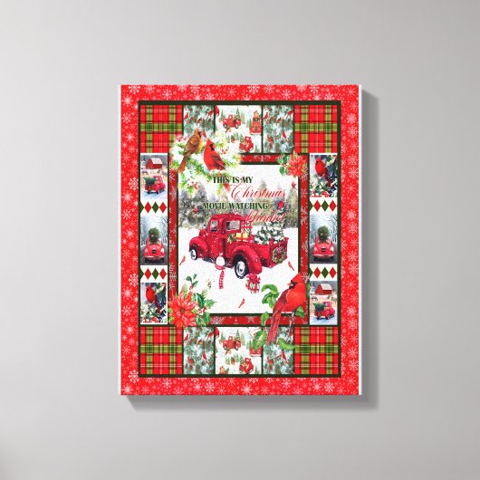 Kerstcadeaus | Dit is mijn kerstfilm kijken Canvas Afdruk (Voorkant)