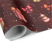 Kerstcadeaus en linten cadeaupapier (Rol Hoek)