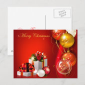 Kerstcadeaus en Ornamenten Feestdagenkaart (Voorkant / Achterkant)