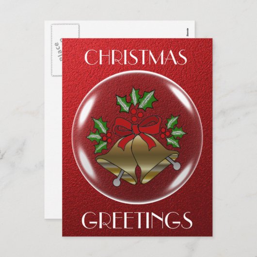 KERSTCADEAUS FEESTDAGENKAART (Voorkant / Achterkant)