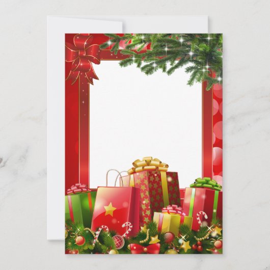 kerstcadeaus feestdagenkaart (Voorkant)